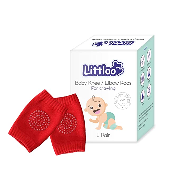 Littloo Littloo Pack of 1 / Red Littloo Baby Knee Pad Littloo Littloo Pack of 1 / Red Littloo Baby Knee Pad